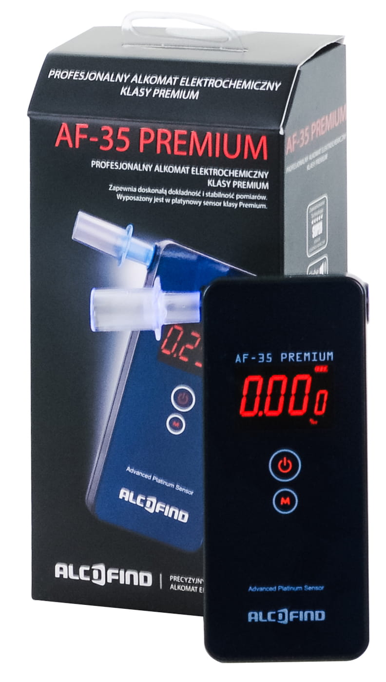 Alkomat marki AlcoFind AF-35 Premium z Dożywotnią Gwarancją oraz adiustacją w pakiecie - obrazek 2