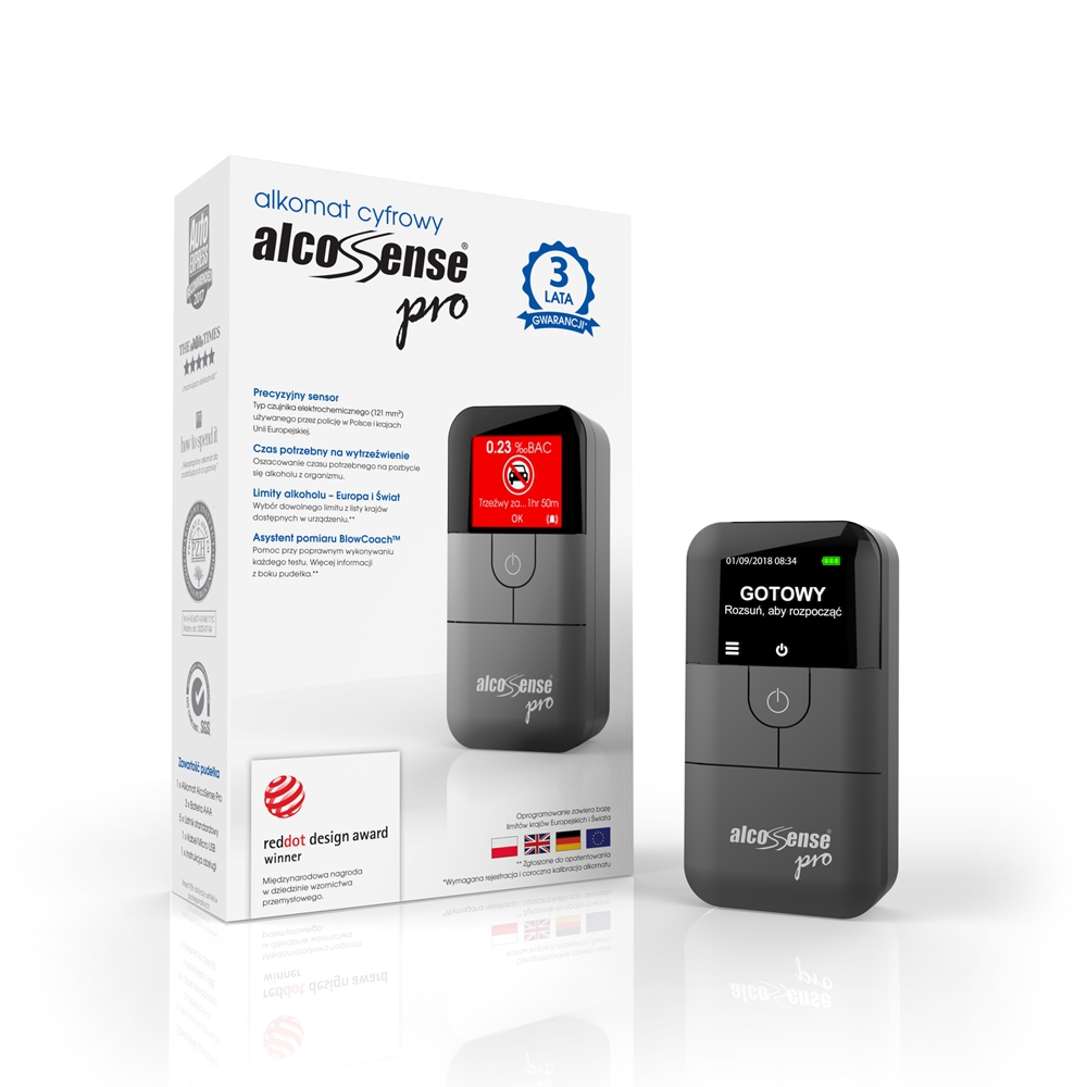 Alkomat z sensorem elektrochemicznym AlcoSense Pro - obrazek 2