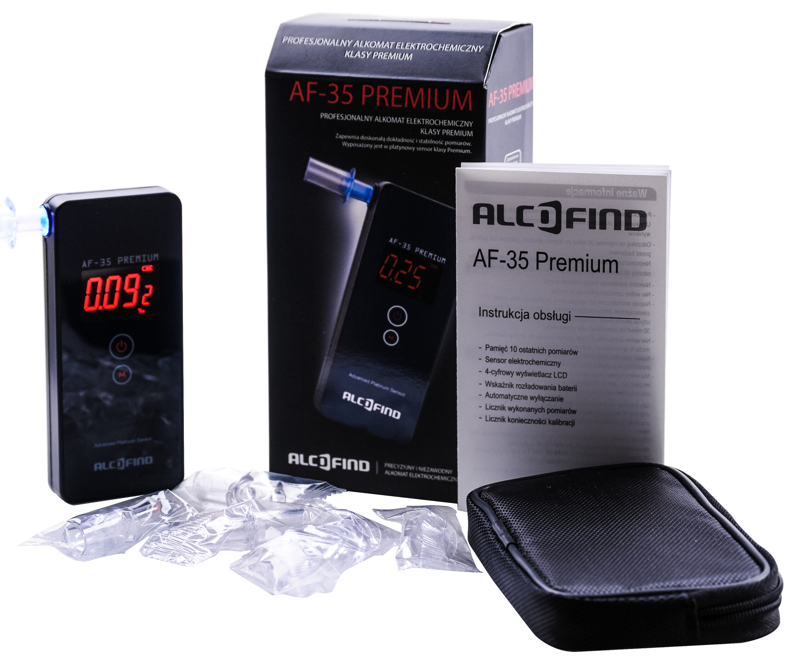Alkomat marki AlcoFind AF-35 Premium z Dożywotnią Gwarancją oraz adiustacją w pakiecie - obrazek 15