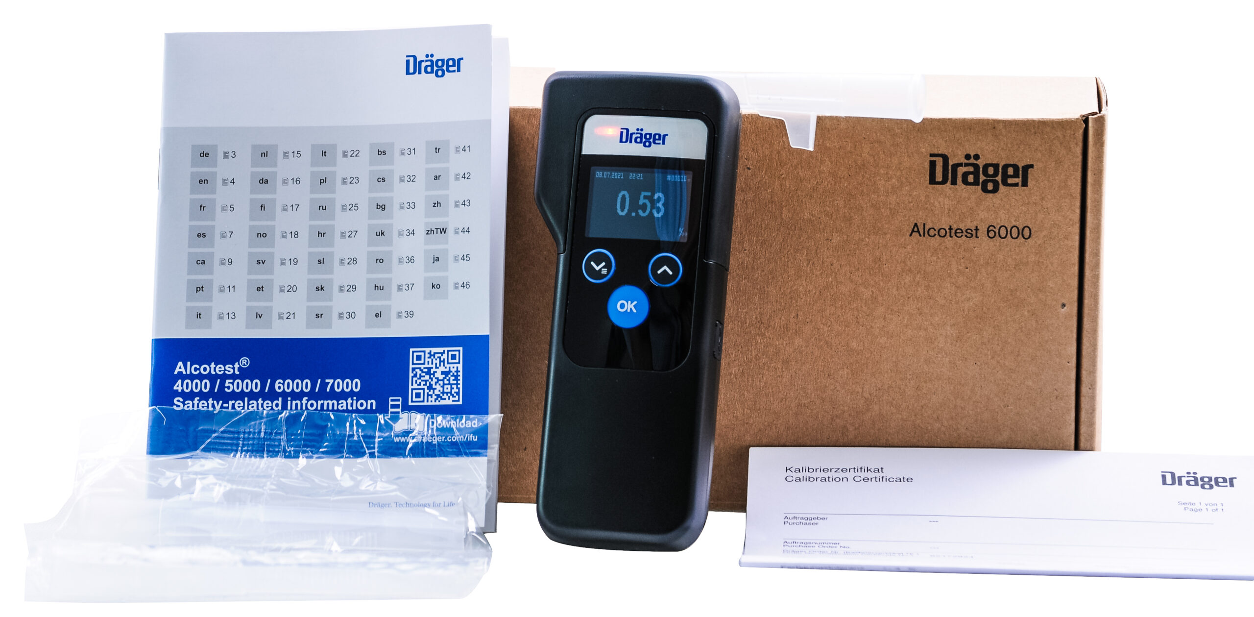 Alkomat marki Dräger Alcotest® 6000 z modułem Bluetooth – zdjęcie 5