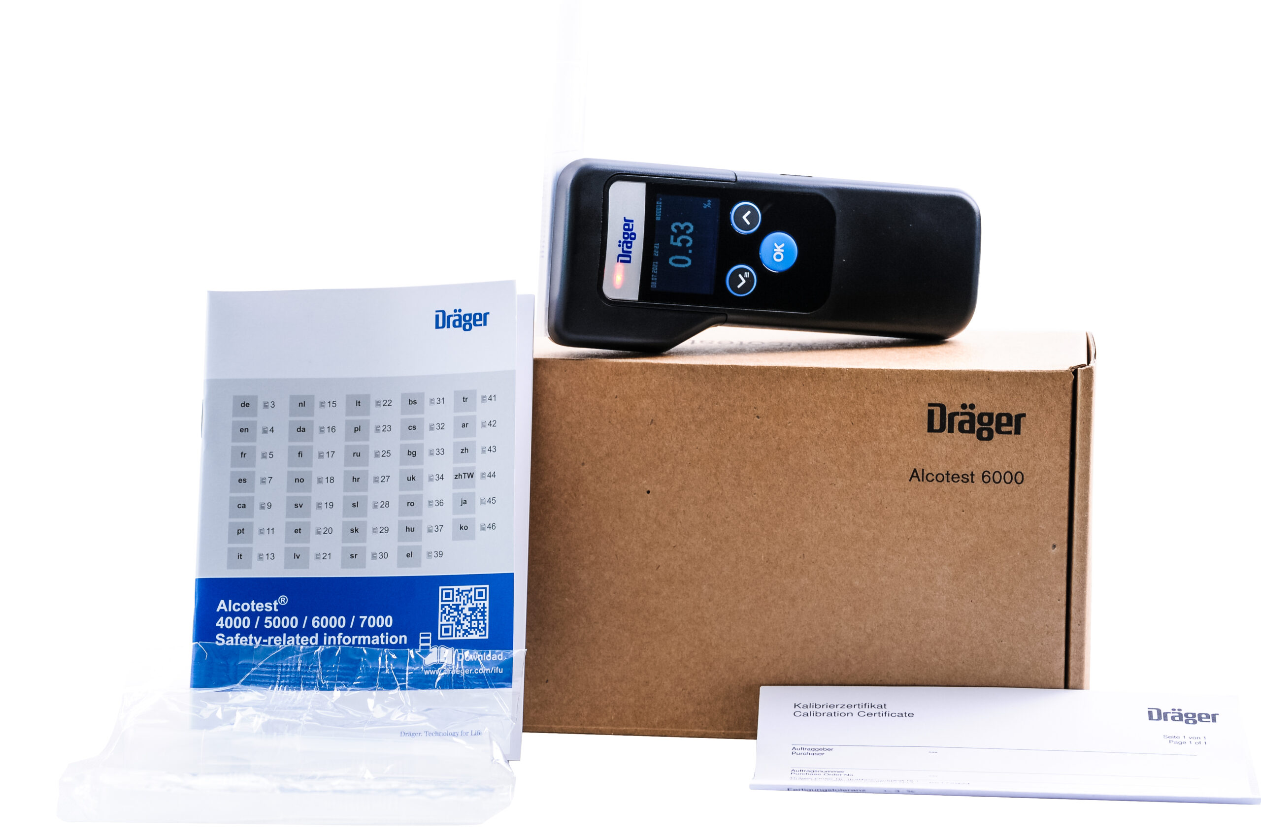 Alkomat marki Dräger Alcotest® 6000 z modułem Bluetooth – zdjęcie 6